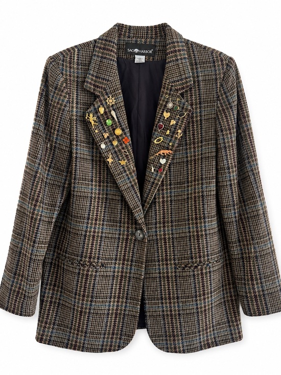 Sag Harbor Jackets & Blazers - One-of-a-Kind Upcycled Vintage Charm Blazer